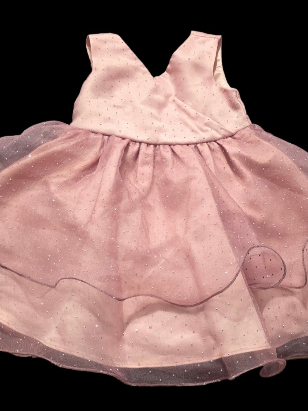 Rare Editions dusty pink sparkle party dress girls 2T